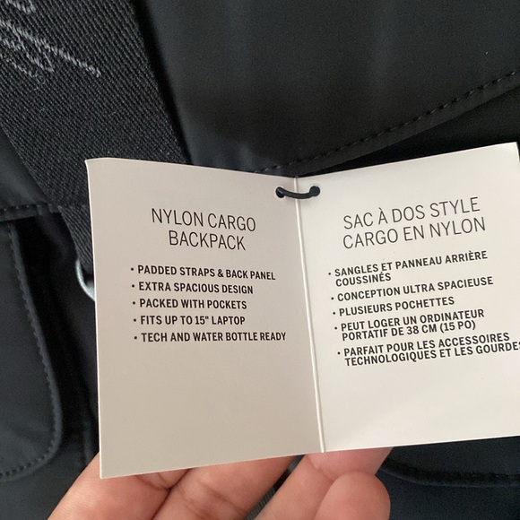 PINK Victoria’s Secret Nylon Cargo Black Backpack - Picture 7 of 8